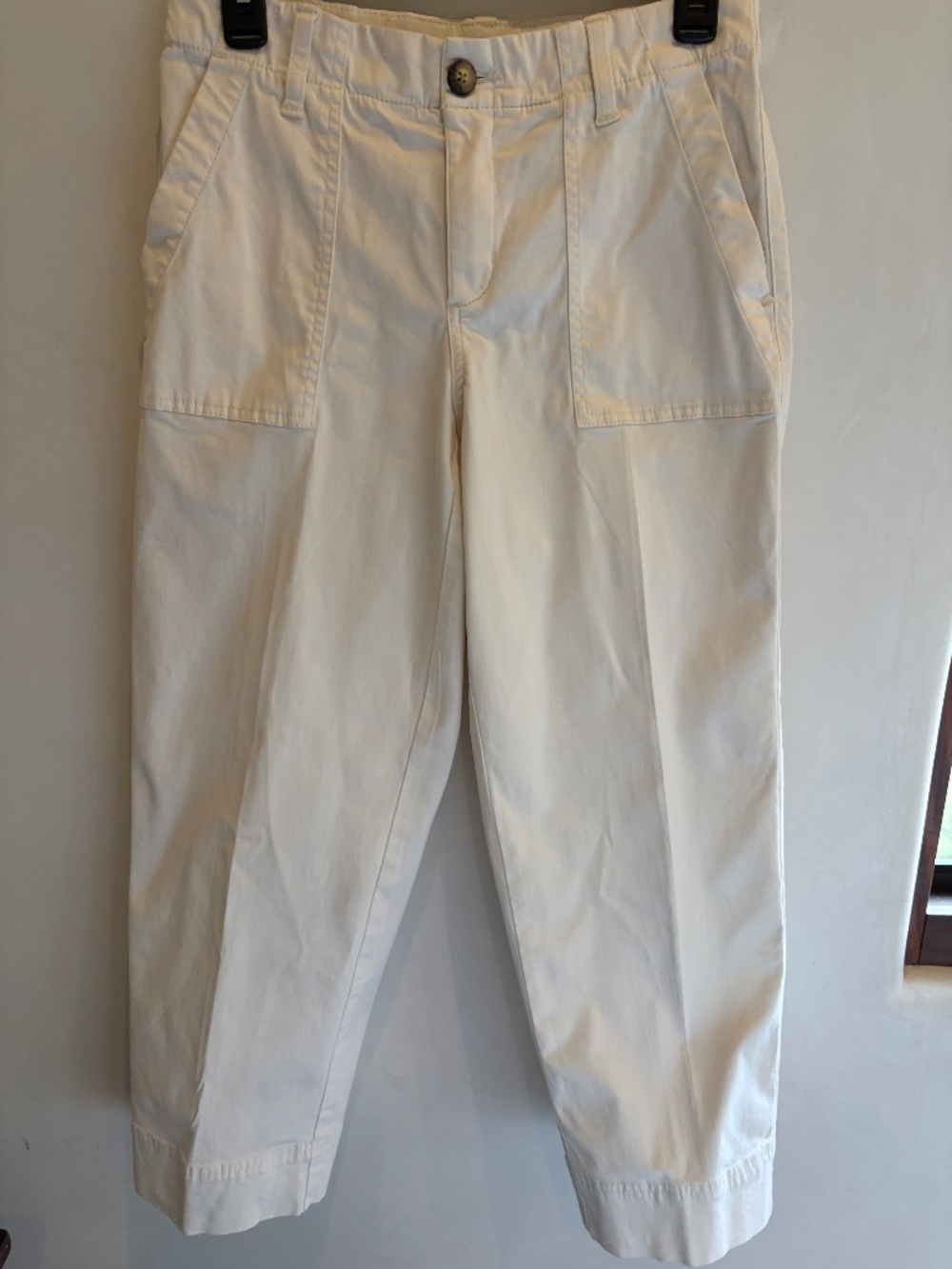 Tommy Bahama Size 2 Pants Cream Cotton Blend Front/Rear Pockets